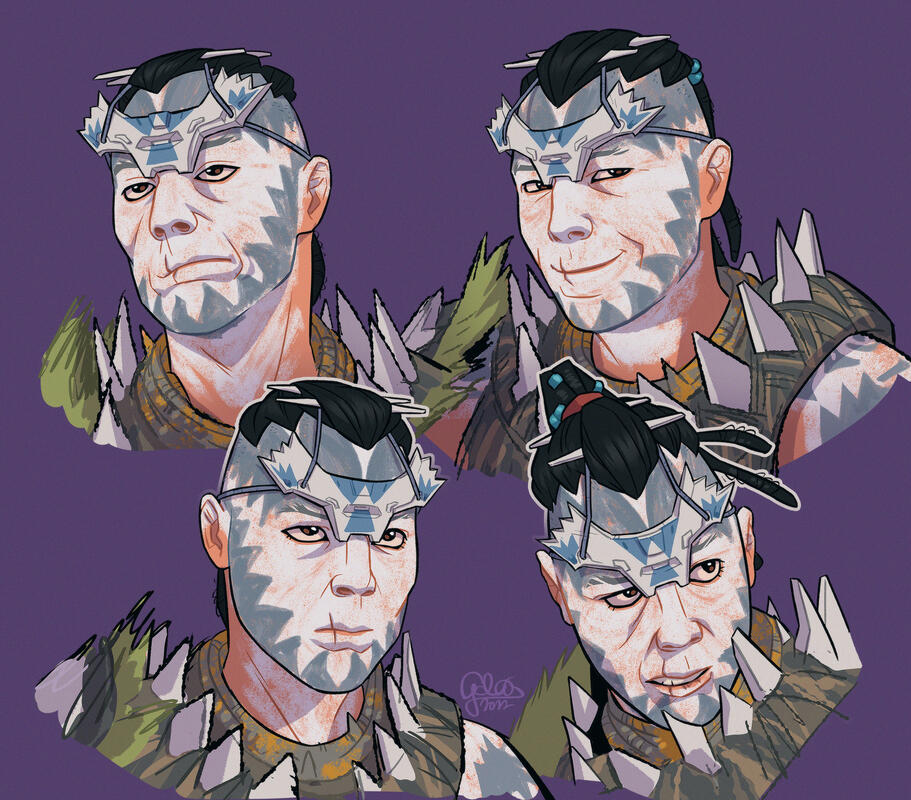 Kotallo portraits - Horizon Forbidden West fanart