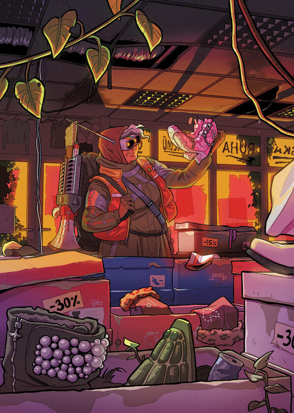 Akcio - print for the Wastlelands 2023 art book